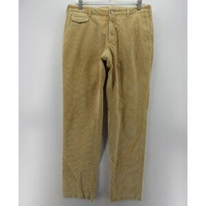 Incotex Pants 34X33 Khaki Slowear Corduroy Straight Trousers Cotton 50